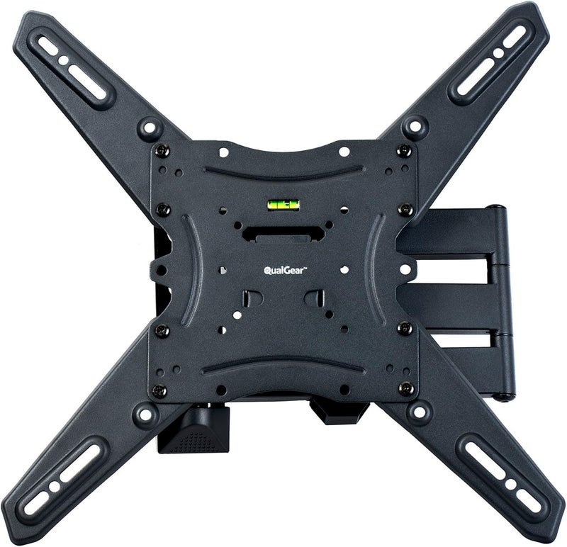 QualGear Qg-TM-021-Blk مجموعة تركيب حائط مفصلية عالمية فائقة النحافة ومنخفضة جدًا لمعظم أجهزة تلفزيون LED من 23 إلى 47 بوصة وبعض 55 بوصة، مع كابل HDMI V2.0 بطول 6 أقدام، أسود - Image 4