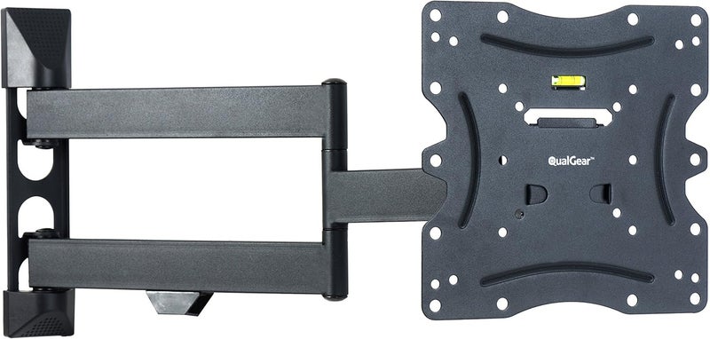 QualGear Qg-TM-021-Blk مجموعة تركيب حائط مفصلية عالمية فائقة النحافة ومنخفضة جدًا لمعظم أجهزة تلفزيون LED من 23 إلى 47 بوصة وبعض 55 بوصة، مع كابل HDMI V2.0 بطول 6 أقدام، أسود - Image 3