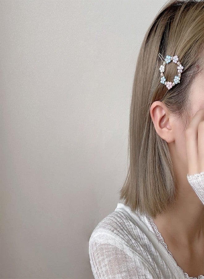 Calyrex Hair Clips Decorative Hair Pins Handmade Flower Hair Barrettes for Women Girls Hair Accessories Jewelry Accessory(4Pc, Colorful Flower) - Image 4