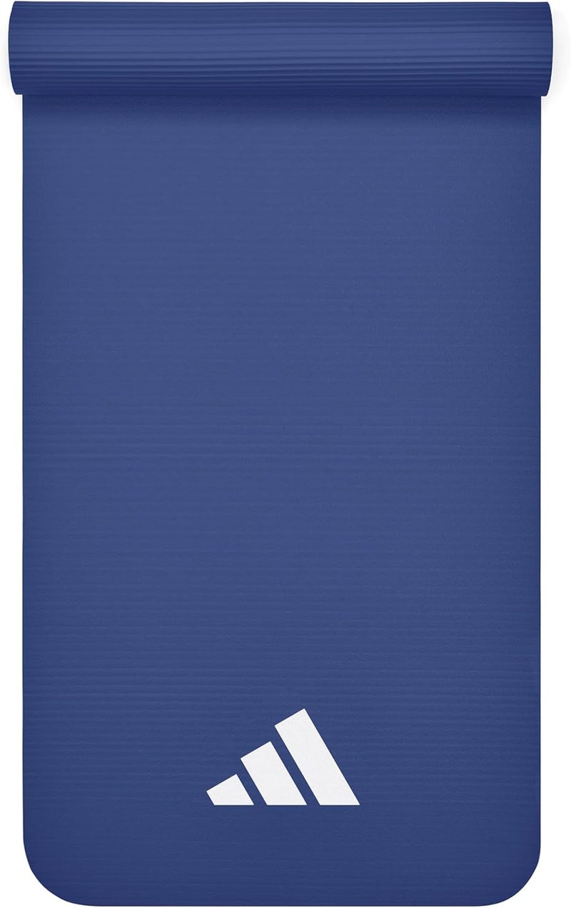 Adidas Fitness Mat 7mm Non-Slip Durable Mat for Yoga, Aerobics & Core Training – Blue - SEO Friendly Long Title - Image 1