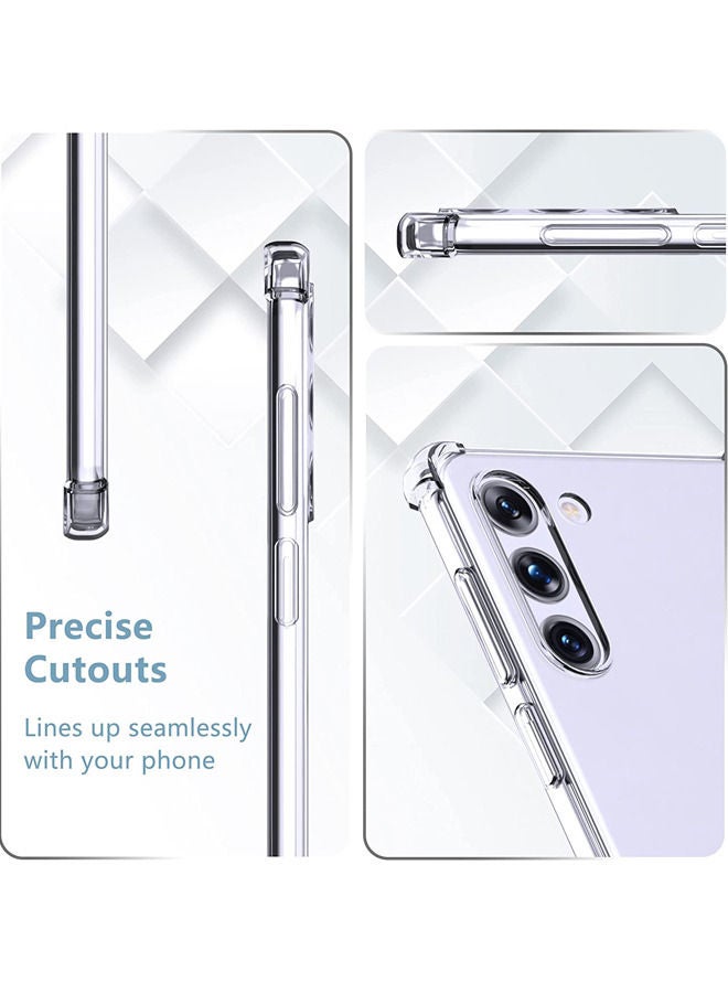 روك بو جراب TPU لهاتف Samsung Galaxy S23 جراب شفاف رفيع للغاية وشفاف وغطاء خلفي واقٍ ناعم مرن ممتص للصدمات من السيليكون الهجين ممتص للصدمات - Image 4