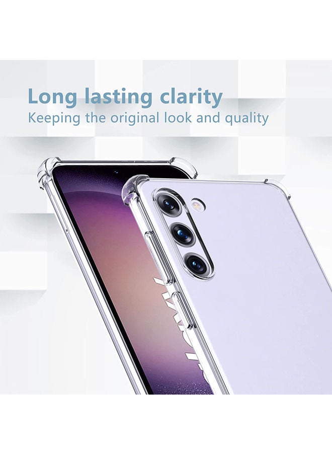 روك بو جراب TPU لهاتف Samsung Galaxy S23 جراب شفاف رفيع للغاية وشفاف وغطاء خلفي واقٍ ناعم مرن ممتص للصدمات من السيليكون الهجين ممتص للصدمات - Image 2