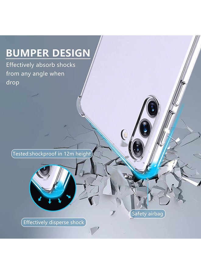 روك بو جراب TPU لهاتف Samsung Galaxy S23 جراب شفاف رفيع للغاية وشفاف وغطاء خلفي واقٍ ناعم مرن ممتص للصدمات من السيليكون الهجين ممتص للصدمات - Image 3