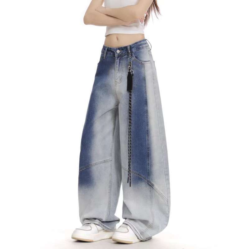 Unisex Classic Denim Jeans Loose Fit Daily Outdoor Wear - Image 1