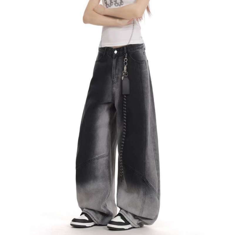 Unisex Classic Denim Jeans Loose Fit Daily Outdoor Wear - Image 3