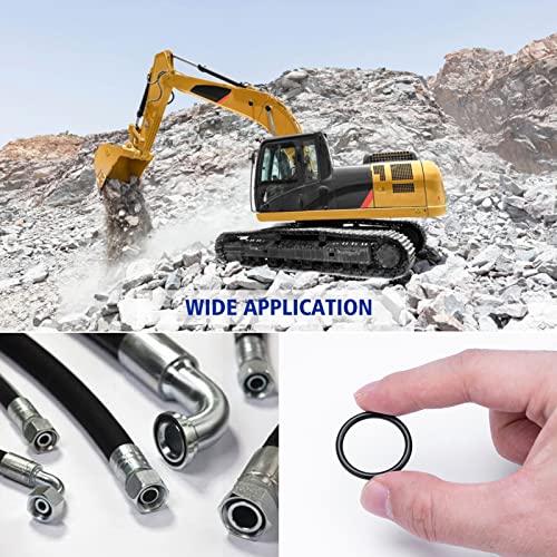 BUSY-CORNER 396 Pieces O-Ring Kit Nitrile 90 Duro for Hydraulic Pipe Pump Fittings - Seal Kit for Caterpillar - Image 3