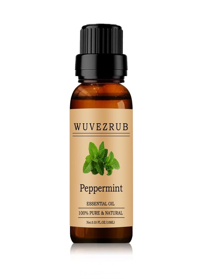 Wuvezrub Peppermint Essential Oils 10ML, 100% Pure and Natural Essential Oil for Aromatherapy Diffuser - 0.33 Fl Oz/Peppermint - Image 1