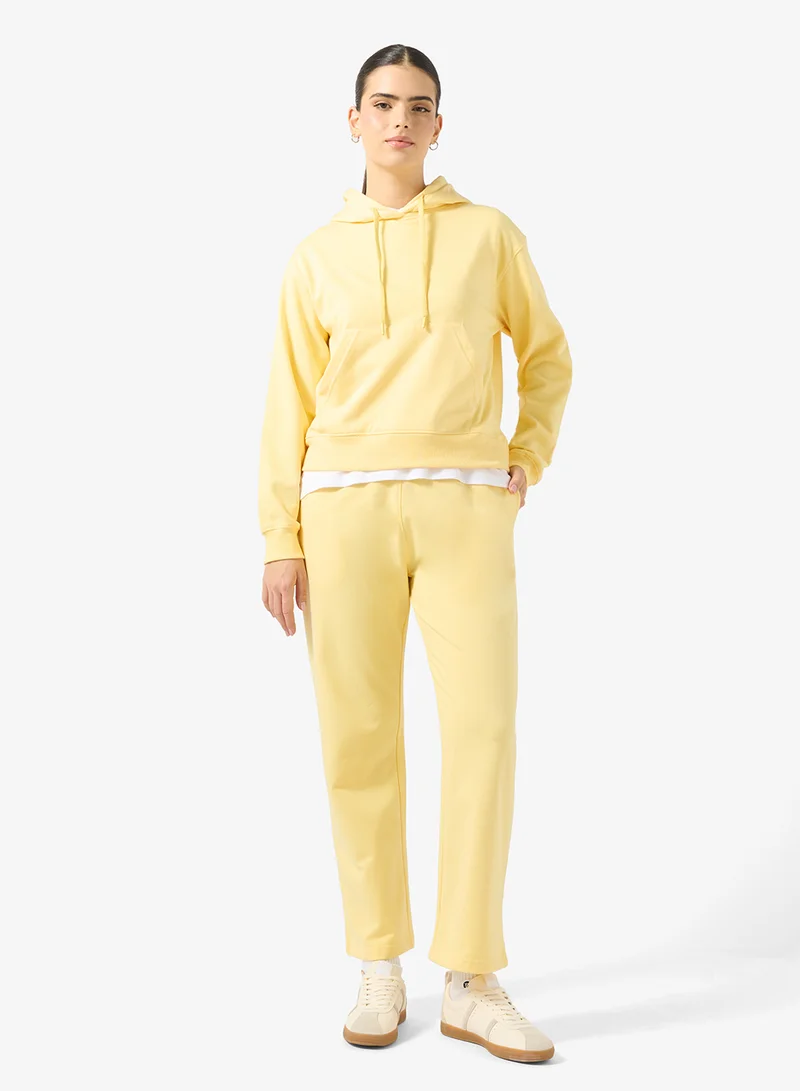 Ginger Basics Hooded Sweatshirt & Wide Leg Sweatpant Set