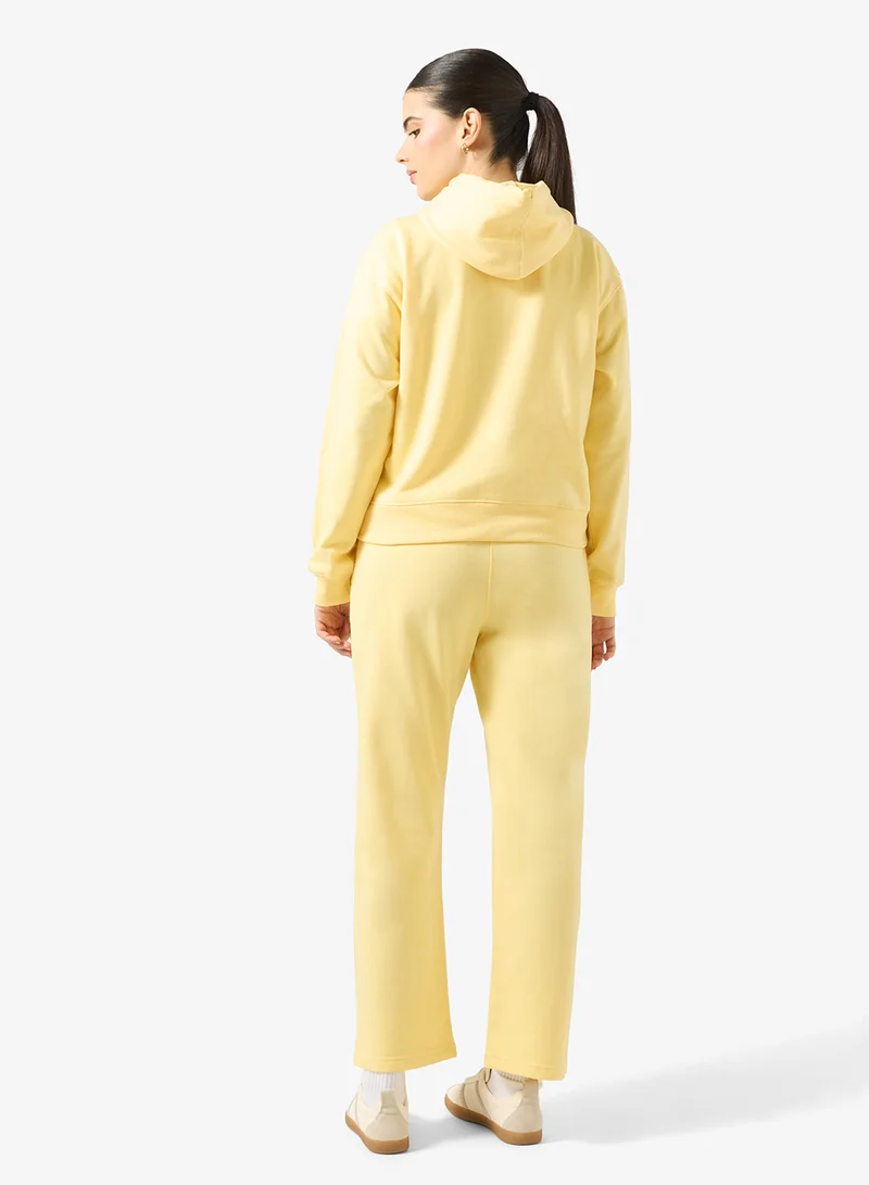 Ginger Basics Hooded Sweatshirt & Wide Leg Sweatpant Set
