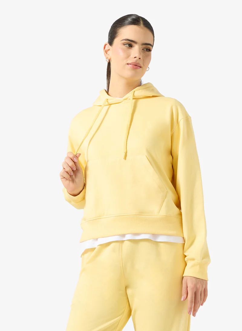 Ginger Basics Hooded Sweatshirt & Wide Leg Sweatpant Set