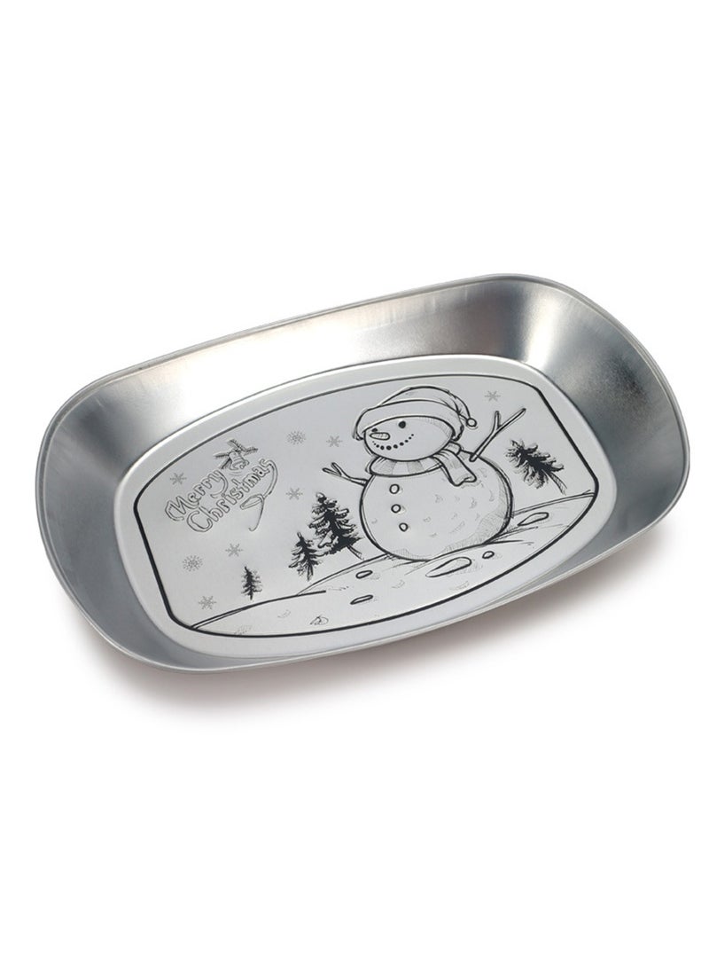 Hanghaijia Tinplate Outdoor Products Camping Tableware, Home Kitchen Fruit Dried Fruit Food Vegetable Storage Tray Fruit Bowls  - Image 1