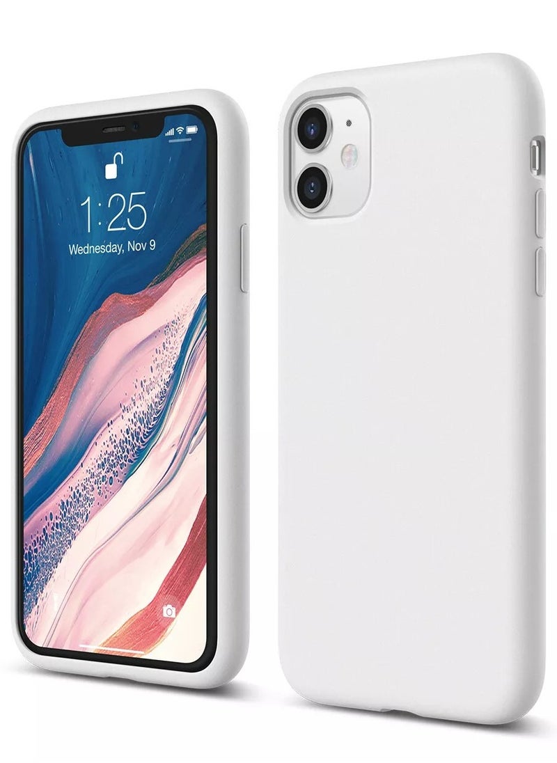 Generic - Three-Layer Structure Shockproof Protective Case Cover for iPhone 11 White Anti-Fingerprint Anti-Drop Anti-Scratch Comfortable Grip Shock Absorption Hard Back Anti-Burst Ultra Thin Full Cover Case Compatible with iPhone 11 White - Image 1