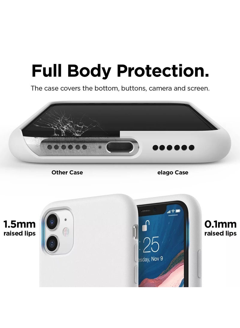 Generic - Three-Layer Structure Shockproof Protective Case Cover for iPhone 11 White Anti-Fingerprint Anti-Drop Anti-Scratch Comfortable Grip Shock Absorption Hard Back Anti-Burst Ultra Thin Full Cover Case Compatible with iPhone 11 White - Image 1