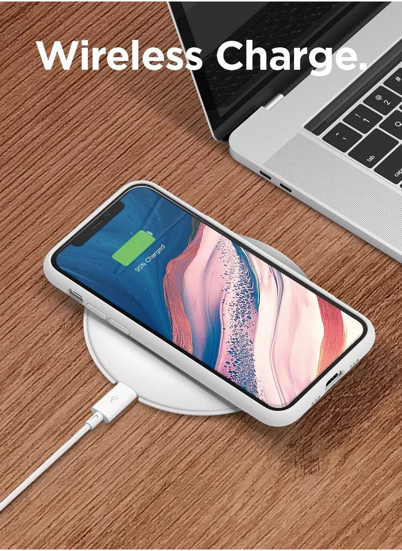 Generic - Three-Layer Structure Shockproof Protective Case Cover for iPhone 11 White Anti-Fingerprint Anti-Drop Anti-Scratch Comfortable Grip Shock Absorption Hard Back Anti-Burst Ultra Thin Full Cover Case Compatible with iPhone 11 White - Image 1