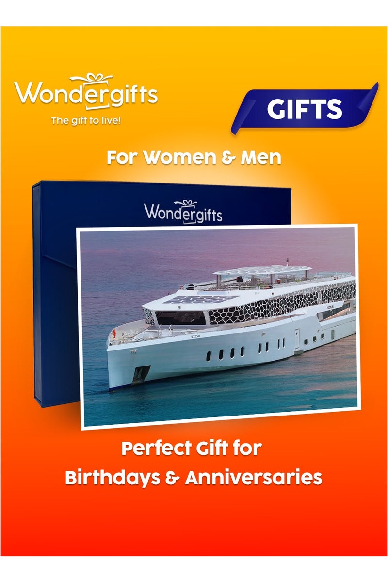 وندرجيفتس رحلة عشاء على متن يخت لوتس ميجا الفاخر من  مع مشروبات غازية لشخص واحد - على مرسى دبي من وندرجيفتس - Image 1