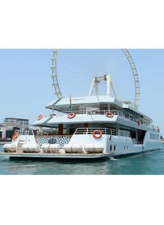 Wondergifts Lotus Mega Yacht Dinner Cruise with Soft Drinks for One – Elegant Evening with Dubai Marina Views  - Image 2