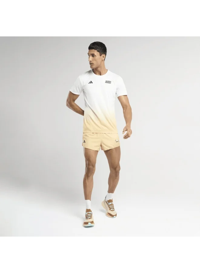 Adidas adidas Desert Runner Tee Men Beige Running T-Shirts
