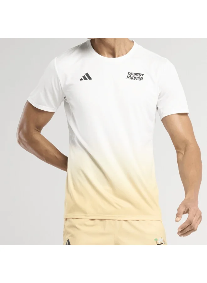 Adidas adidas Desert Runner Tee Men Beige Running T-Shirts