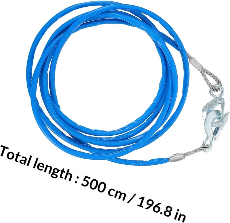 Steel Wire Tow Rope 5m 7 Ton Truck Towing Rope for Vehicle Trailer Pulling - Image 2