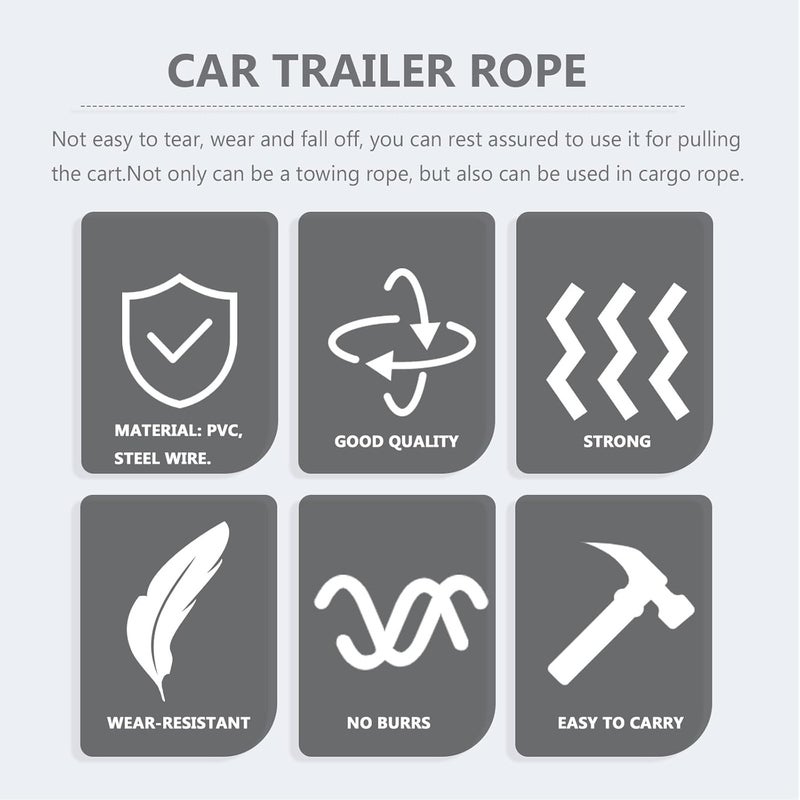 Steel Wire Tow Rope 5m 7 Ton Truck Towing Rope for Vehicle Trailer Pulling - Image 4