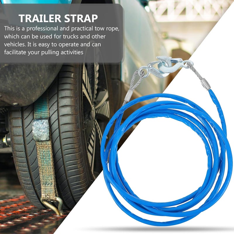 Steel Wire Tow Rope 5m 7 Ton Truck Towing Rope for Vehicle Trailer Pulling - Image 3