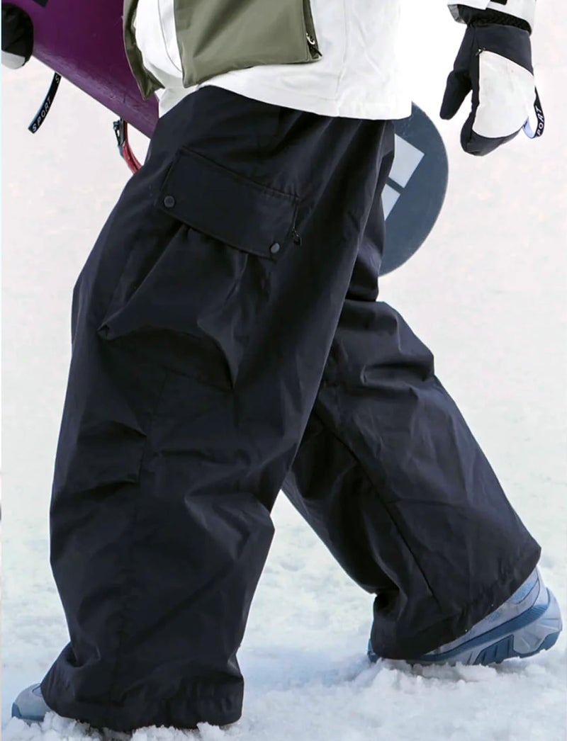 GSOU SNOW Women Men Ski Pants Snowboard Pants Super Baggy Snowboarding Loose Snow sport Insulation Waterproof - Image 2