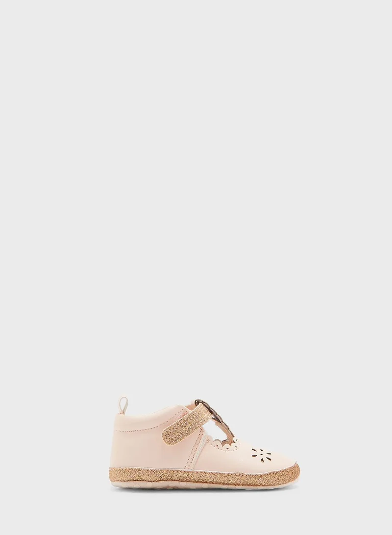 mothercare Pink T-Bar Pram Shoes