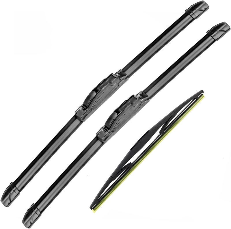 GoKoHe Front and Rear Windshield Wiper Blades For Honda Element 2003-2011 Nissan Cube MK4 2009-2014 Front Windscreen Wiper and Rear Wiper Blade - Image 1