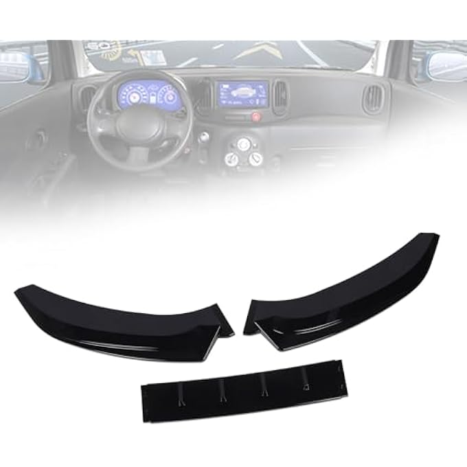 Jiawu Front Bumper Lip Chin Spoiler for A 4 S4 B8.5 S-line 2013 to 2016, 3Pcs Front Bumper Lip Splitter Diffuser Protector Replacement, Car Front Lip Spoiler Guard Trim - Image 2