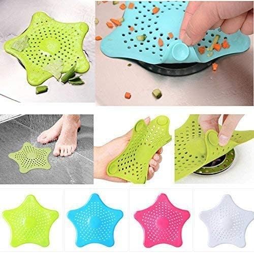 Cyrox Star Shape Bathtub Hair Catcher Drain Stopper Flexible Strainer Protector Cover Dirt Trap Basin Sinks for Bathroom Kitchen (1Pcs) - Image 5