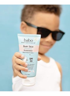 Babo Botanicals Sensitive Baby Mineral Sunscreen Lotion SPF50 - Natural Zinc Oxide - Face & Body - Fragrance-Free - Water-Resistant - EWG Verified - Vegan - Extra Sensitive Skin - For Babies & Kids - pzsku/ZF6416C8F543927EF3171Z/45/_/1715971017/41307737-b535-418c-b414-63265b2d20bb