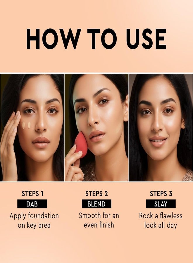 Million Colors Foundation with SPF 50 for Face Makeup | Liquid Foundation for Oily and Dry Skin | Lightweight Matte Finish | Waterproof Long-Lasting Makeup | All Skin Types | Natural Buff 01, 30ml - Image 5