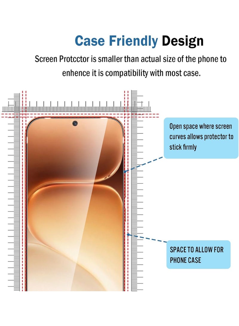 JOMILA Tempered Glass for Honor 600/Honor 600 Pro, Screen Protector Full Glue Edge to edge 3D Curved Tempered Glass Anti Scratch 9H hardness Tempered Glass Film for for Honor 600/Honor 600 Pro. - Image 3