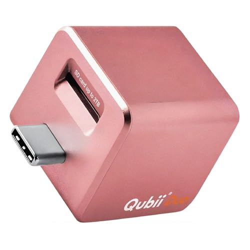 MAKTAR Qubii Duo USB-C iPhone External Storage & Photo Saver for iPhone - Personal Cloud Storage Device, Picture Storage & Auto Backup (microSD Required) - Image 1