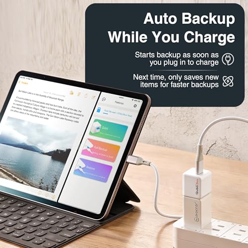 MAKTAR Qubii Duo USB-C iPhone External Storage & Photo Saver for iPhone - Personal Cloud Storage Device, Picture Storage & Auto Backup (microSD Required) - Image 5