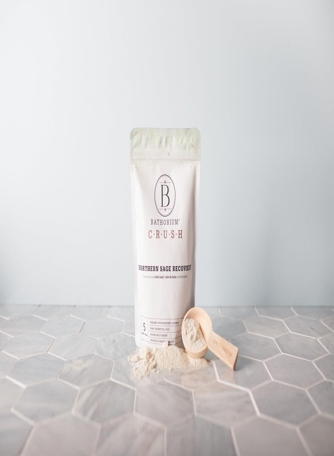 Bathorium Northern Sage Recovery Crush, Revitalizing Bath Soak, Dead Sea & Epsom Salt, Sage, Pine, Eucalyptus, pH-Balanced for Women, 5+ Baths, 21 oz - Image 4