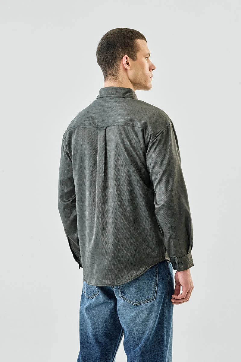 SNITCH جاكيت واسع بأزرار كبس وجيوب مزدوجة