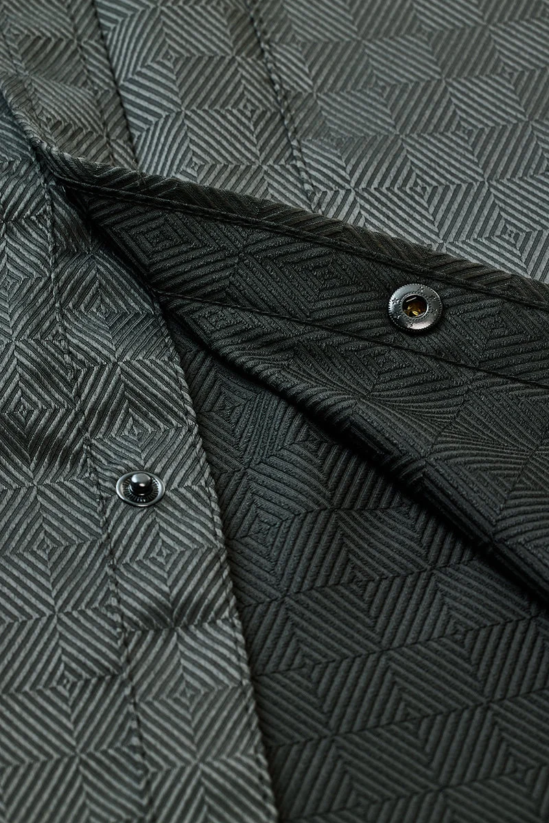 SNITCH جاكيت واسع بأزرار كبس وجيوب مزدوجة