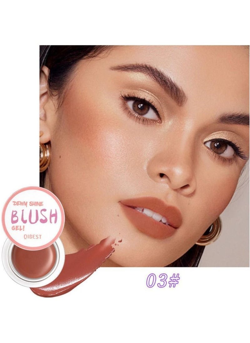 QiBest Matte Moisturizing Makeup Blush Long Lasting Multi use Easy to Apply Anti Smudge Natural Makeup Cream Blush Matte Fine Blendable Blush 5g  - Image 1