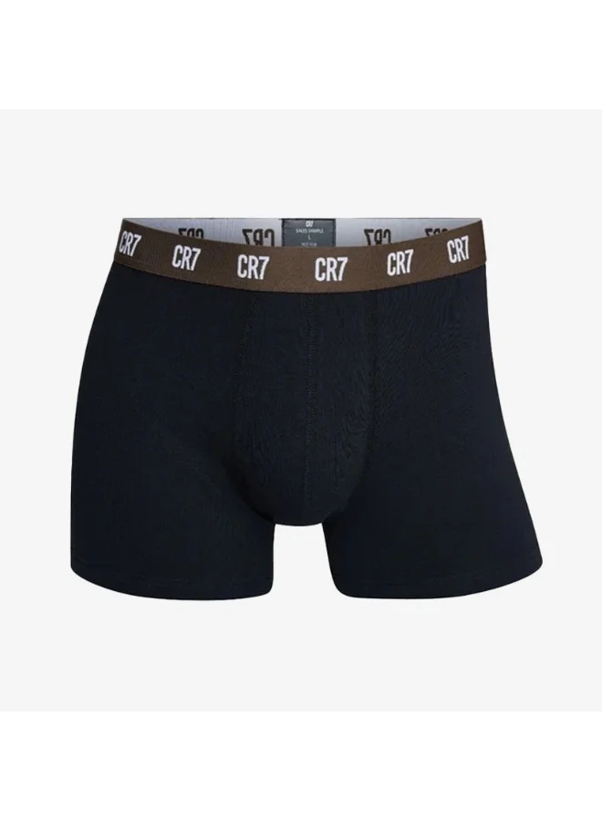 CR7  CR7 Men’s 3‑Pack Cotton Stretch Trunk Underwear Set – Breathable Comfort, Supportive Fit, Stylish Logo Waistband for Men | Best Price UAE