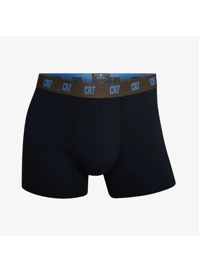 CR7  CR7 Men’s 3‑Pack Cotton Stretch Trunk Underwear Set – Breathable Comfort, Supportive Fit, Stylish Logo Waistband for Men | Best Price UAE