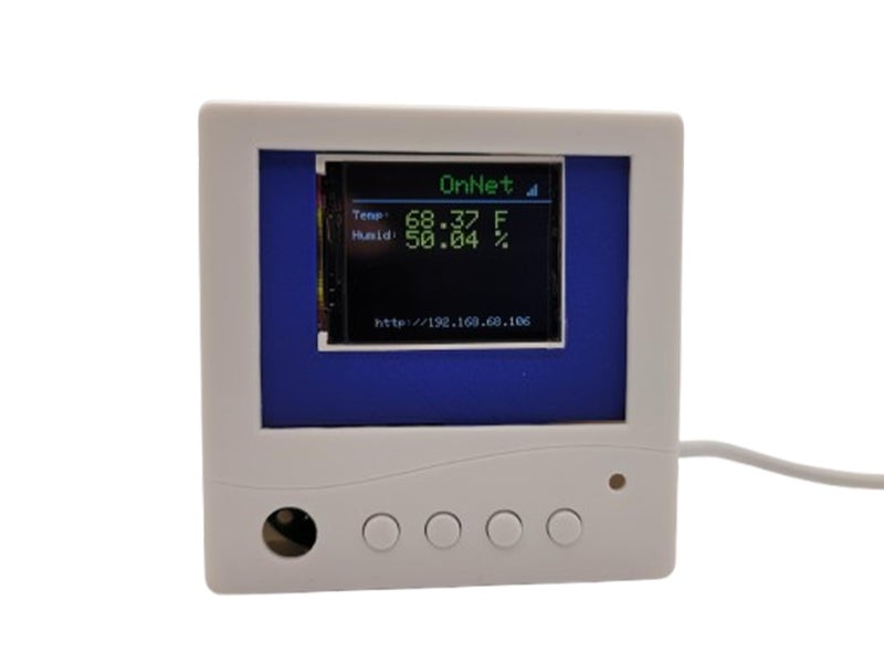 pp-Code WM ppCode WiFi Temperature and Humidity Sensor Thermometer Monitor From Anywhere Email SMS Alerts Ideal for Server Room Lab Greenhouse Pets 