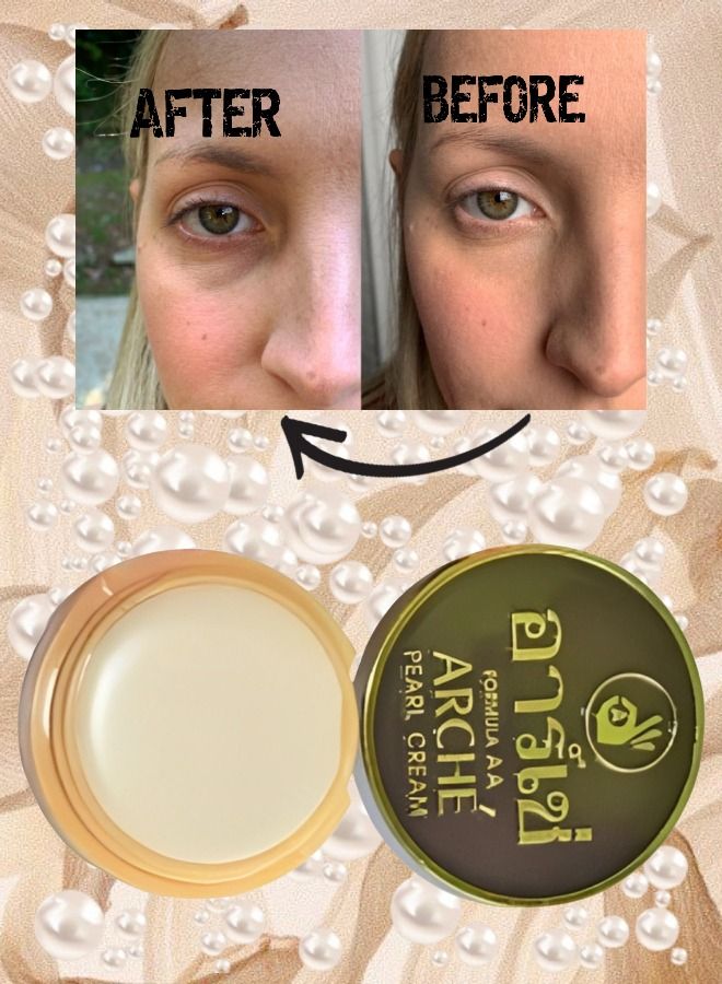 Arche 7 Pieces Arche Pearl Cream Beauty Cream Lightening Acne Prone Skin Whitening Anti Acne Covering Black Spots On The Face Sun Protection Softening The Skin Cream Before Makeup 3 Grams - Image 4