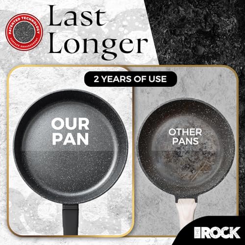 THE ROCK SOHO 11-Inch Non Stick Frying Pan with Lid – Nothing Sticks, Never Warps, Lasts Longer, Healthy Skillet with Heat-Resistant Handle, PFOA Free, Dishwasher Safe, Black - Image 3