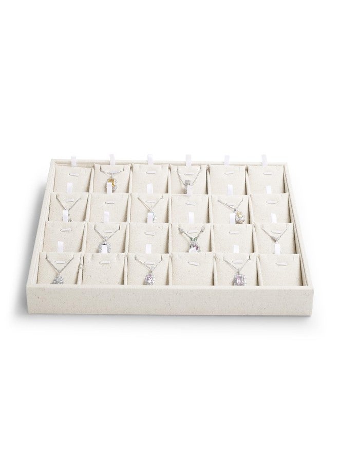 Oirlv Stockable 24 Grids Insert Jewelry Tray Pendant Earrings Storage Trays Showcase Display Organizer - Image 4