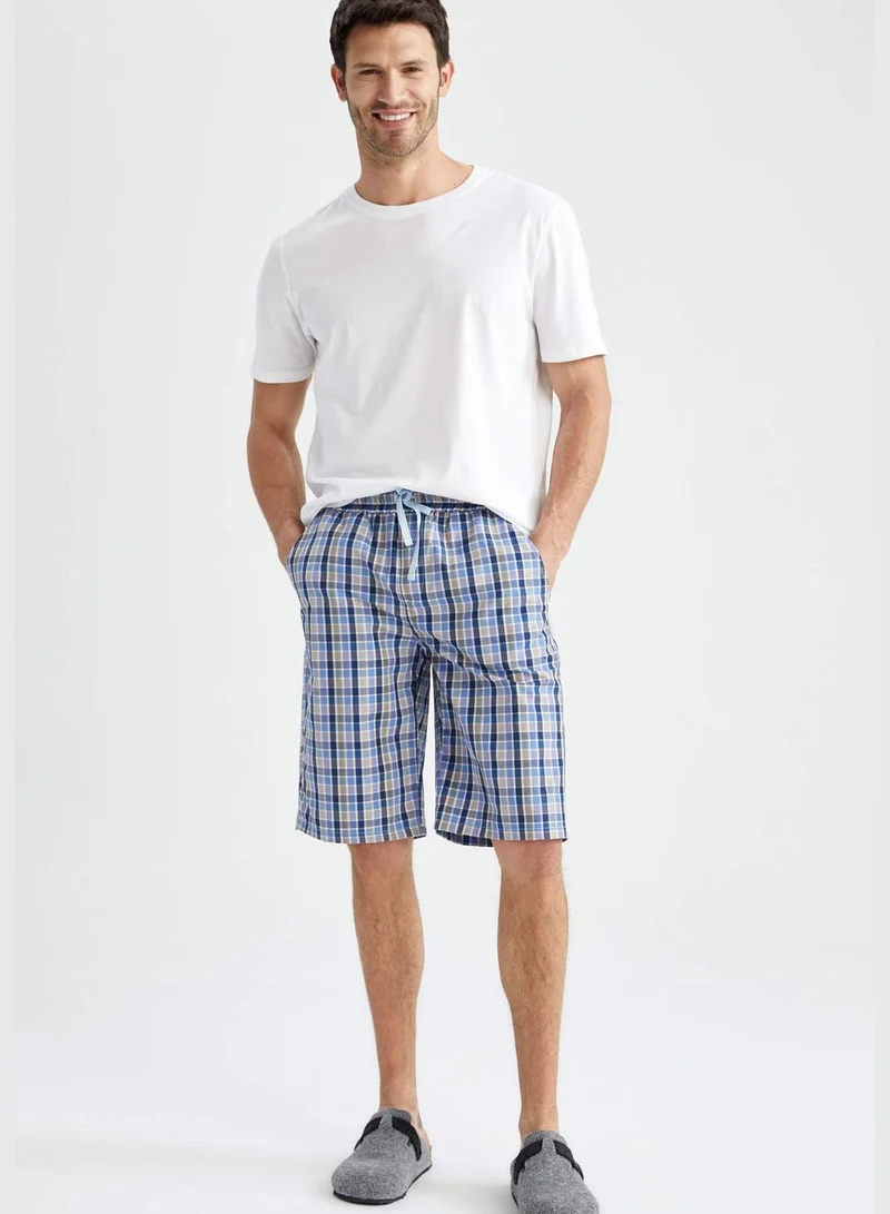 DeFacto Regular Fit Tie Waist Check Print Pyjama Bottom