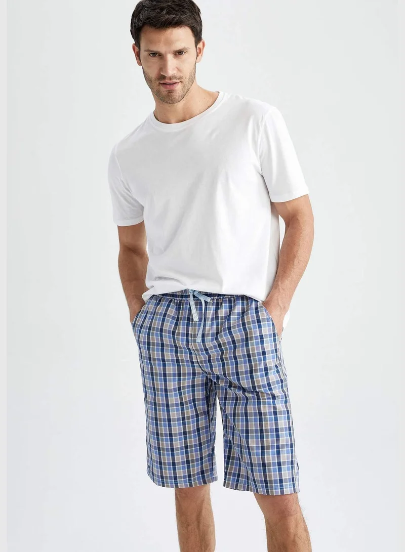 DeFacto Regular Fit Tie Waist Check Print Pyjama Bottom