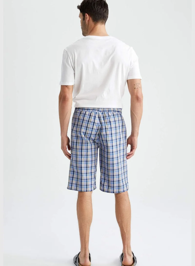 DeFacto Regular Fit Tie Waist Check Print Pyjama Bottom