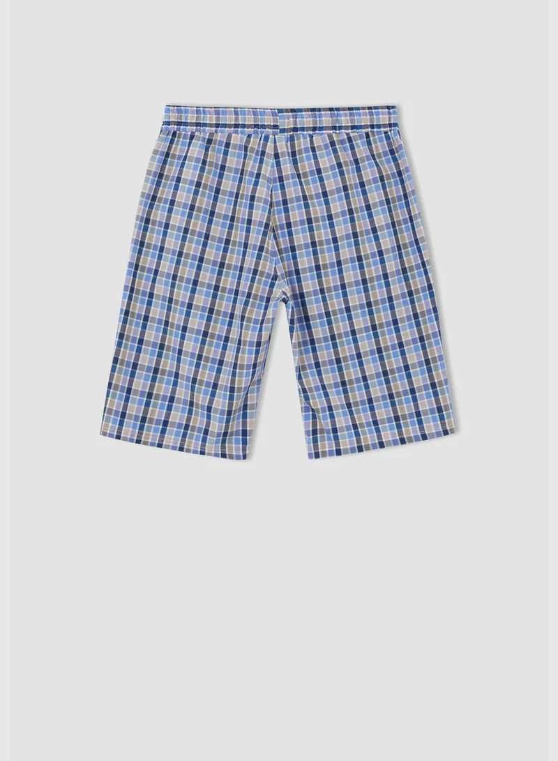 DeFacto Regular Fit Tie Waist Check Print Pyjama Bottom