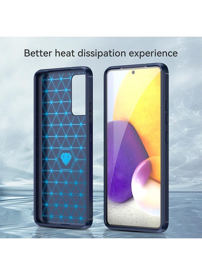 S-TOP Case For Samsung Galaxy Quantum 2 Brushed Texture Carbon Fiber TPU Phone Case - Image 3